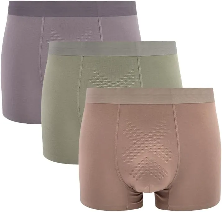 3-Pack Mens Boxer Briefs Mens Moisture Wicking Underwear Soft Mens Underwear Boxer Trunks for Men Man Boxers