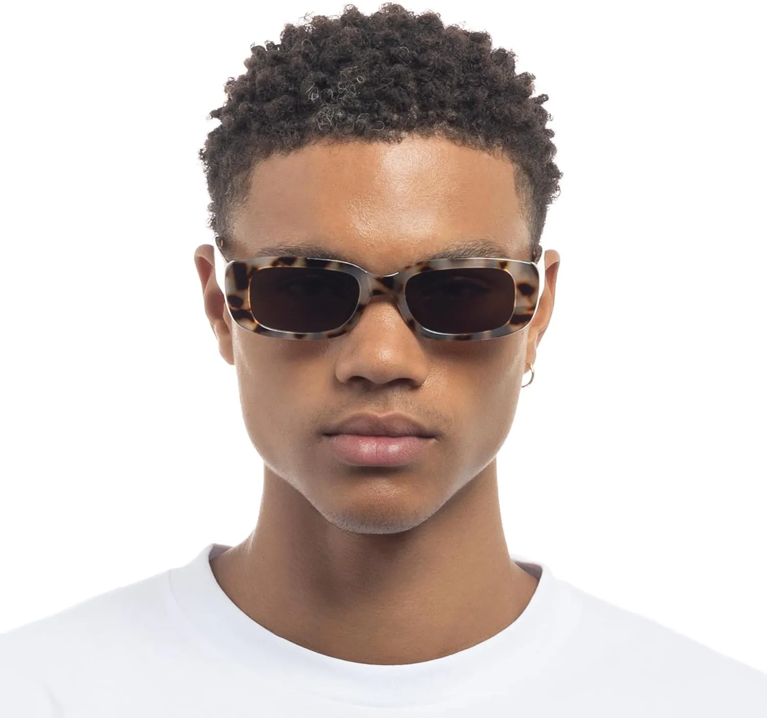 AIRE CERES Rectangular Unisex Sunglasses Cookie Tort