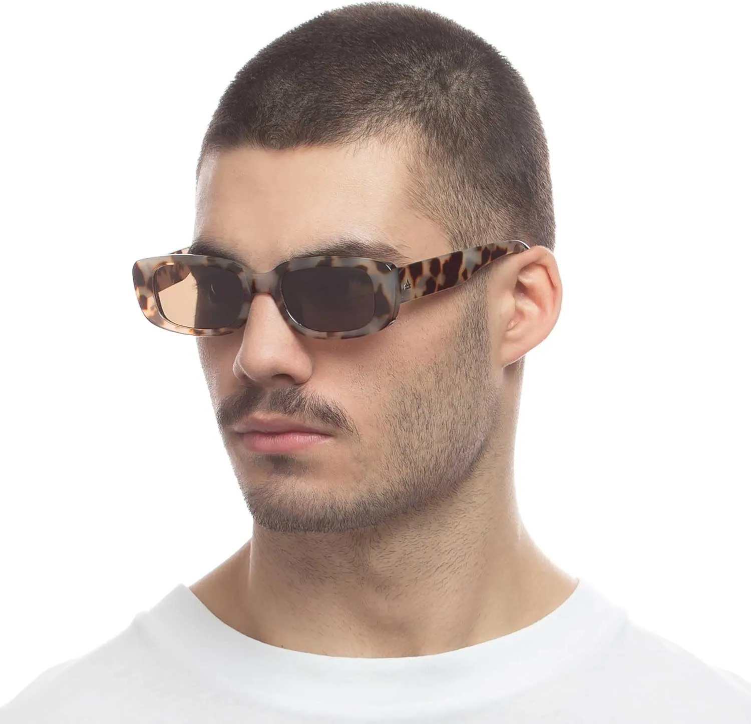 AIRE CERES Rectangular Unisex Sunglasses Cookie Tort