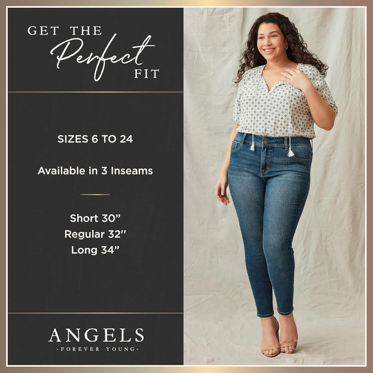 Angels Forever Young Women's 360 Sculpt 17" Capri