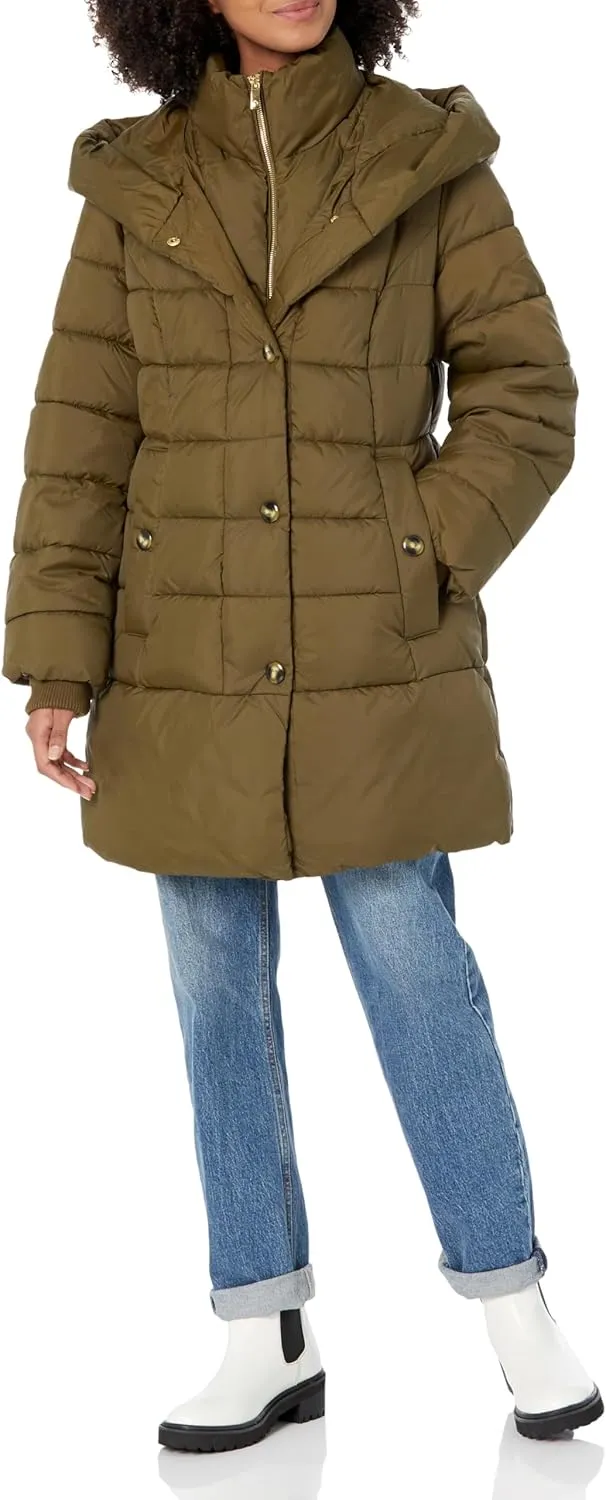 Anne Klein Women's Hooded Puffer