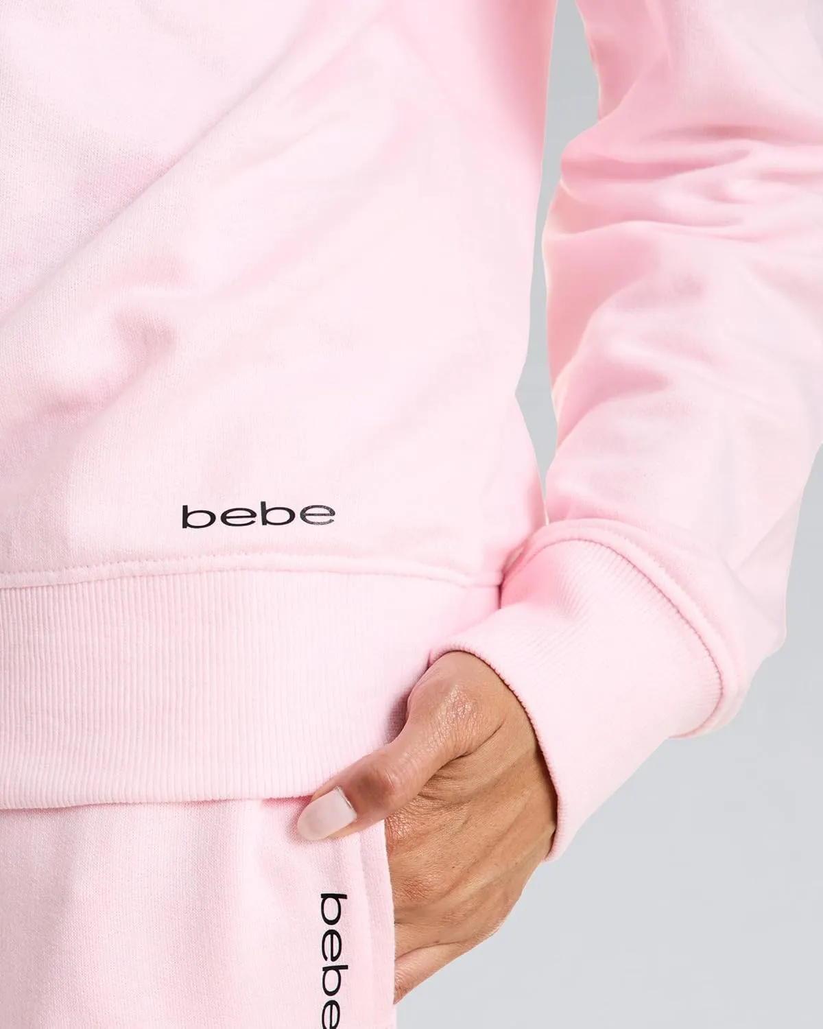bebe French Terry Sweatshirt for Women, Crewneck Sweatshirts for Women, Sweatshirt Loungewear