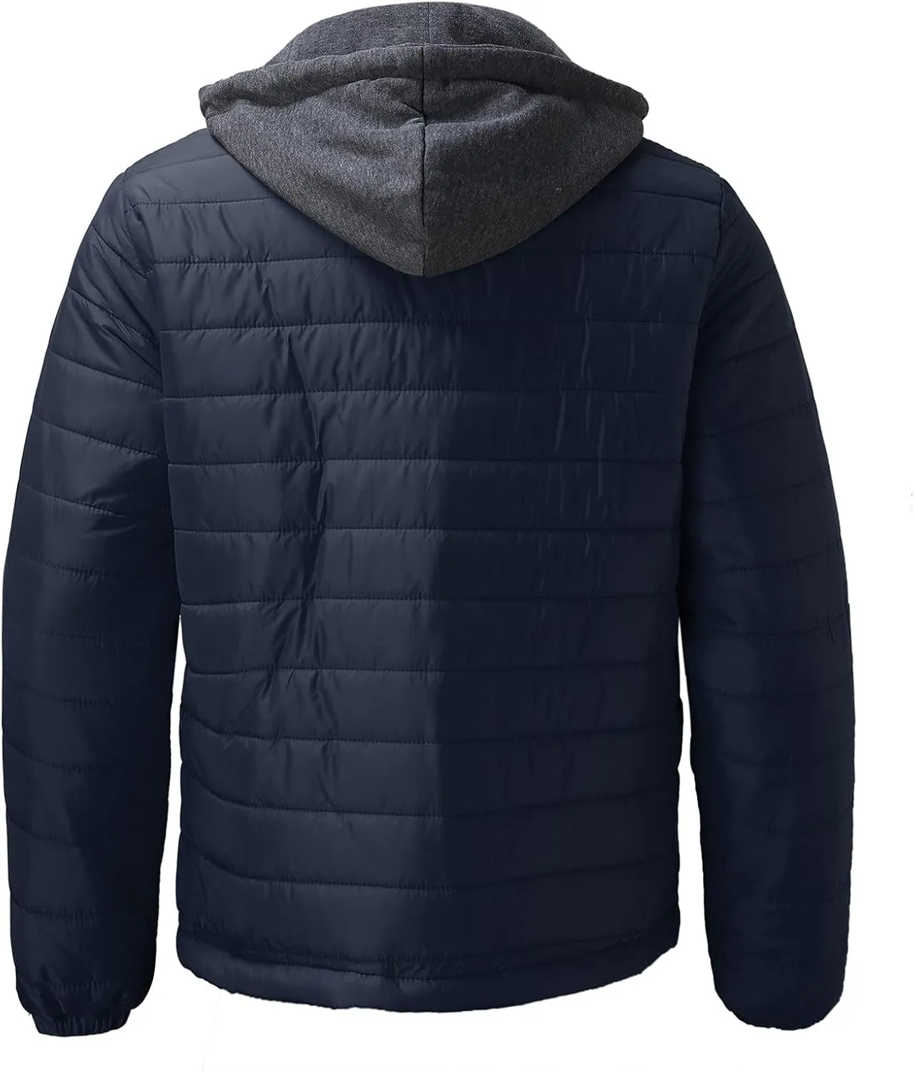 BIFUTON Puffer Jacket Men,Men's Puffer Jackets Waterproof Winter Bubble Coats Ski Parka Quilted Hooded Winter Jackets for Men