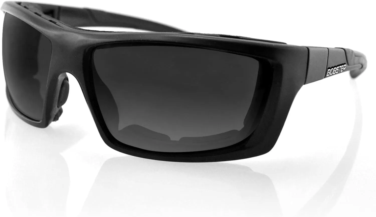 Bobster  Trident, Matte Black Frame, Purple HD and Silver Mirror & Clear Lens