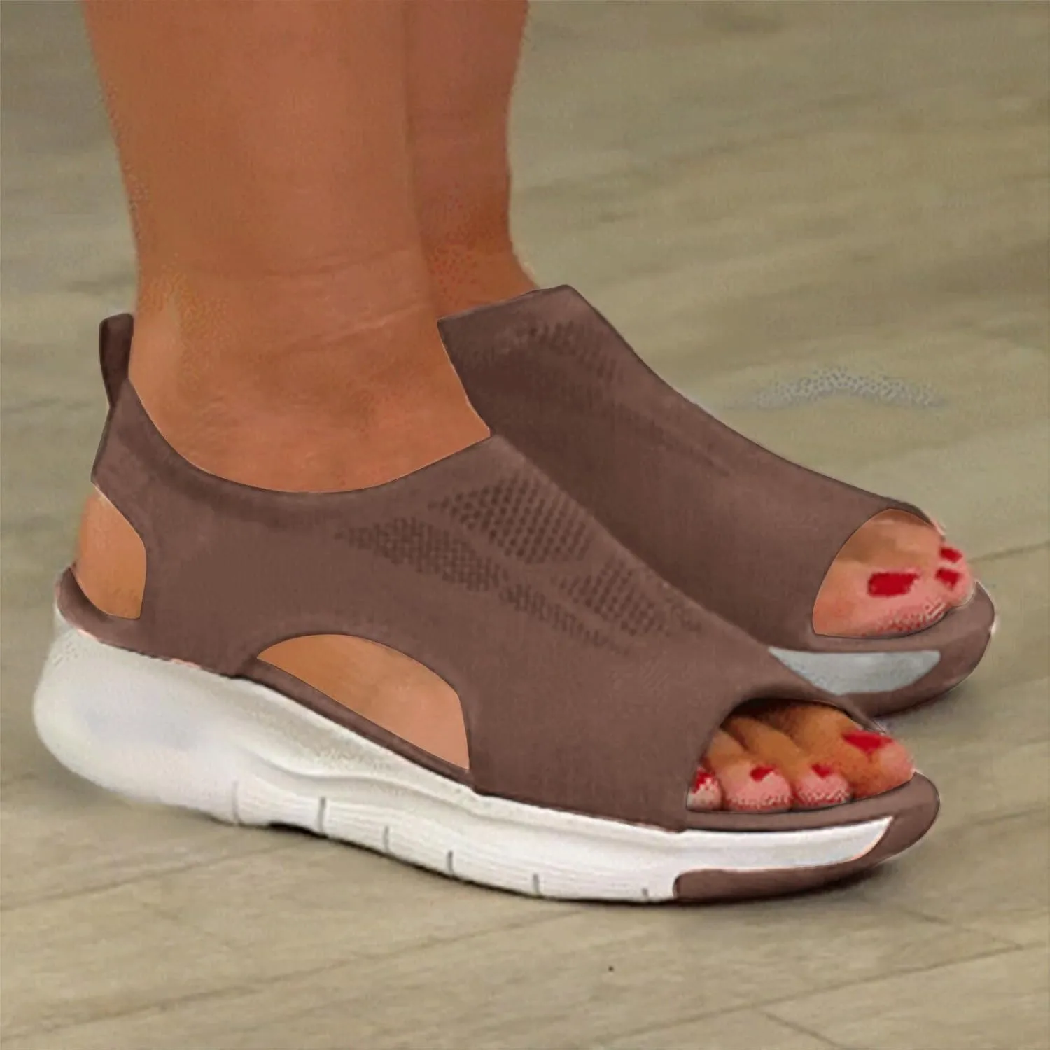 Breathable Open Toe Sandals for Women Womens Open Toe Flatform Fashion Sandal Breathable Casual Sandals