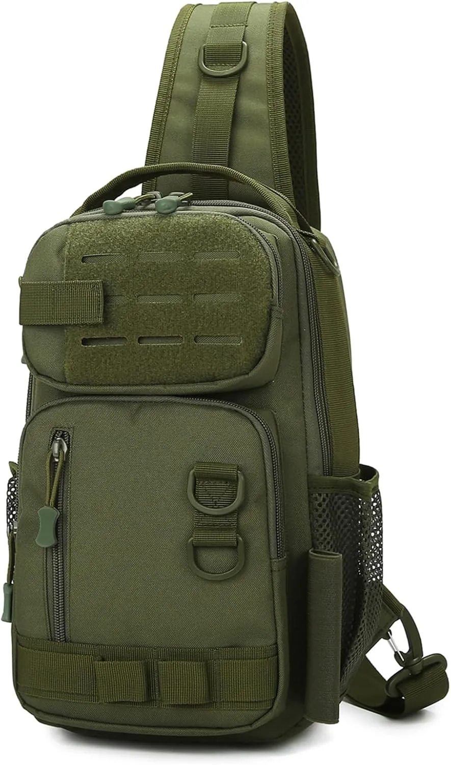 CamGo Small Tactical Sling Bag One Strap Crossbody Fishing Shoulder Pack Molle Backpack for Sport Daily