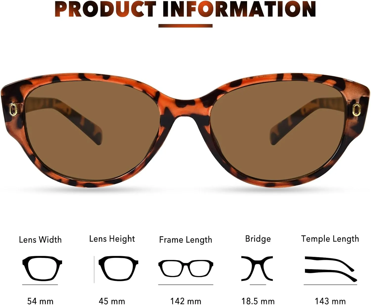Cat Eye Sunglasses Womens Round Sun Glasses for Womens Retro Shades UV400 Protection Lightweight Eyewear