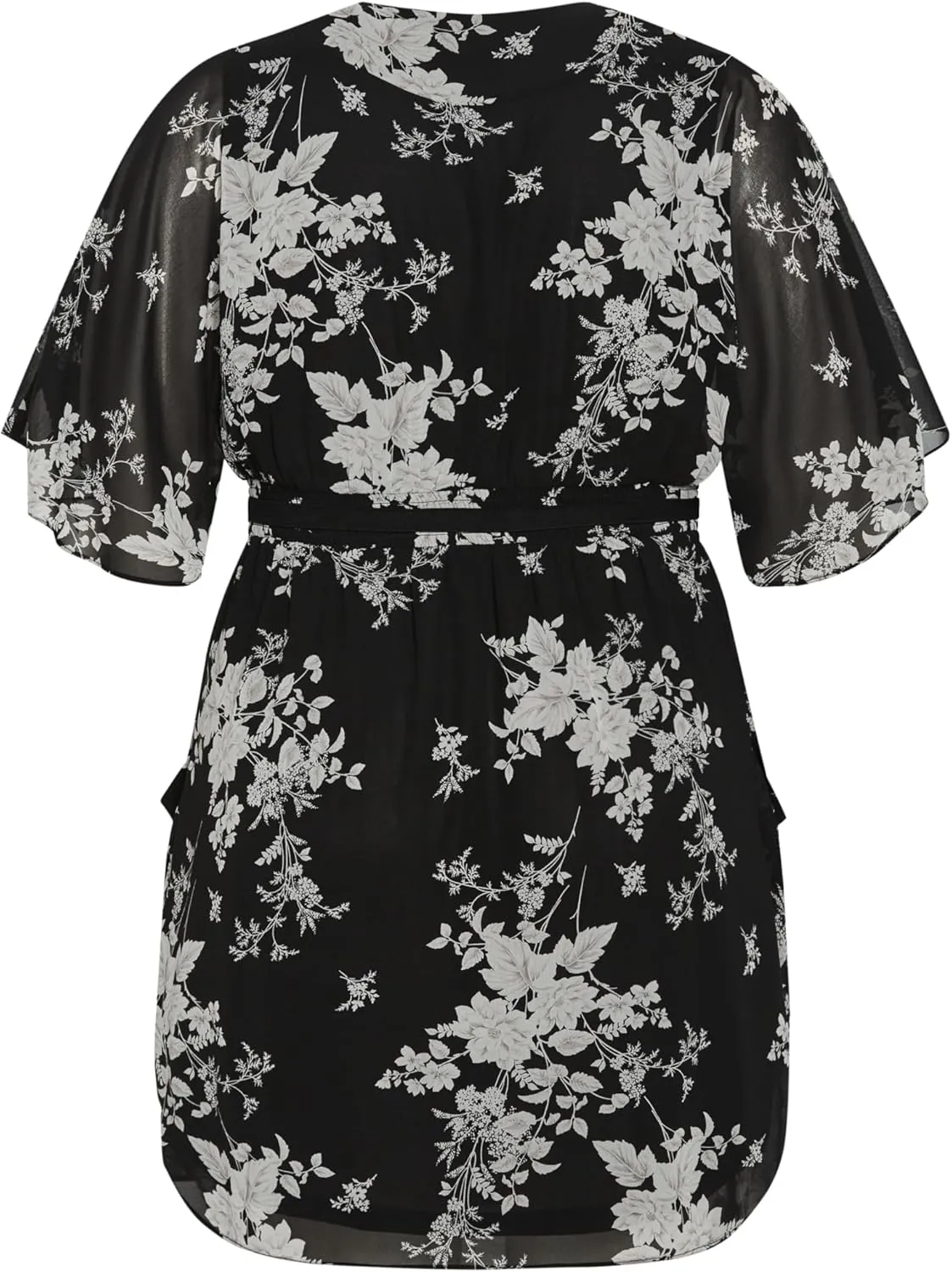 City Chic Women's Plus Size Dress Mini Bouquet