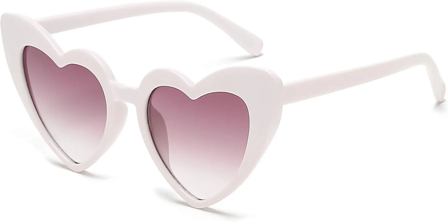 Clout Goggle Heart Sunglasses Vintage Cat Eye Mod Style Retro Kurt Cobain Glasses