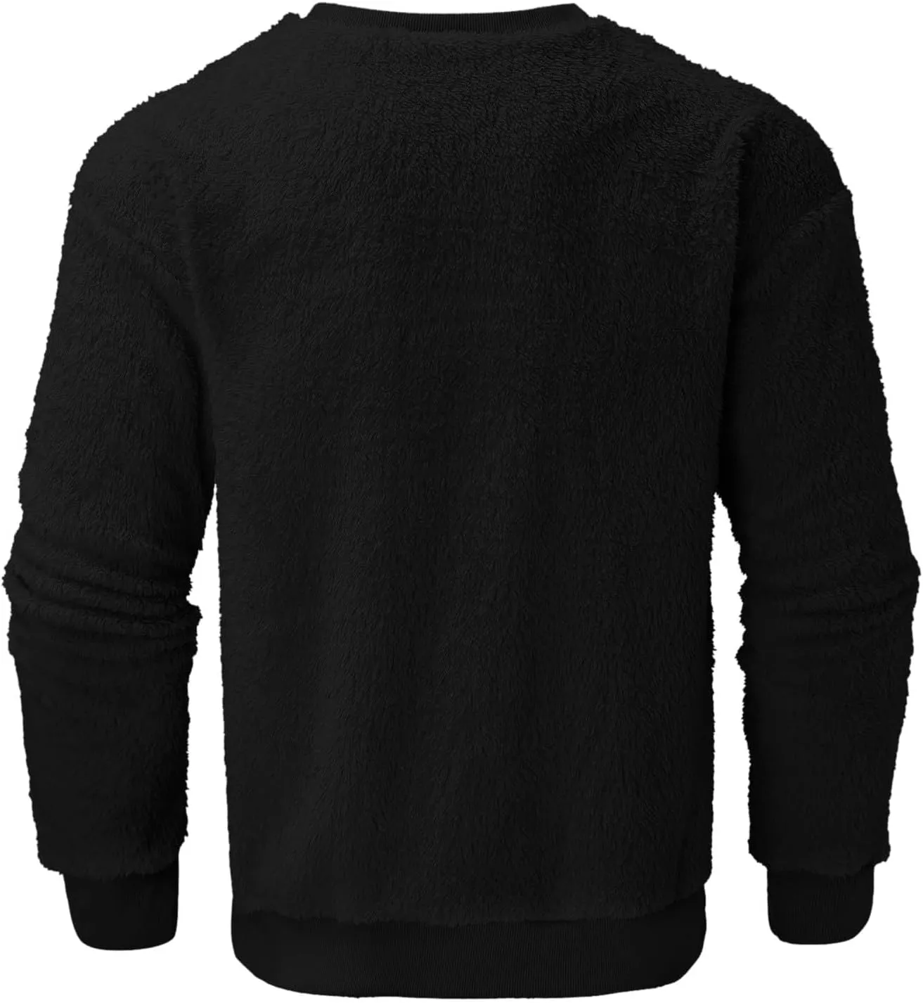 Crewneck Sweatshirts for Men Loose Fit Long Sleeve Solid Causal Pullover Shirts Lightweight Gym Athletic Shirt