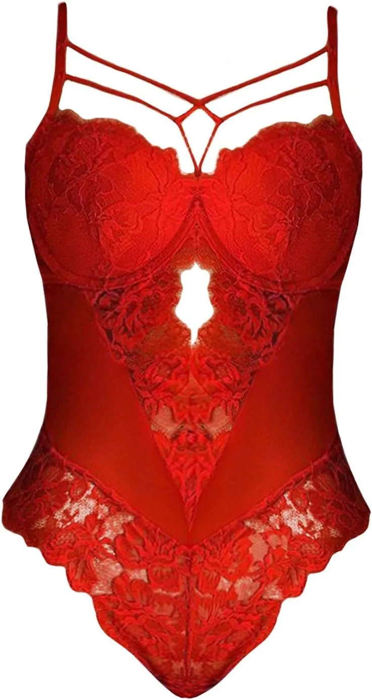 Cutout Womens Lingerie Bodysuit Teddy Teddies Straps One Piece Womens Sexy Lingerie Set for Sex Lace Corset Cheeky