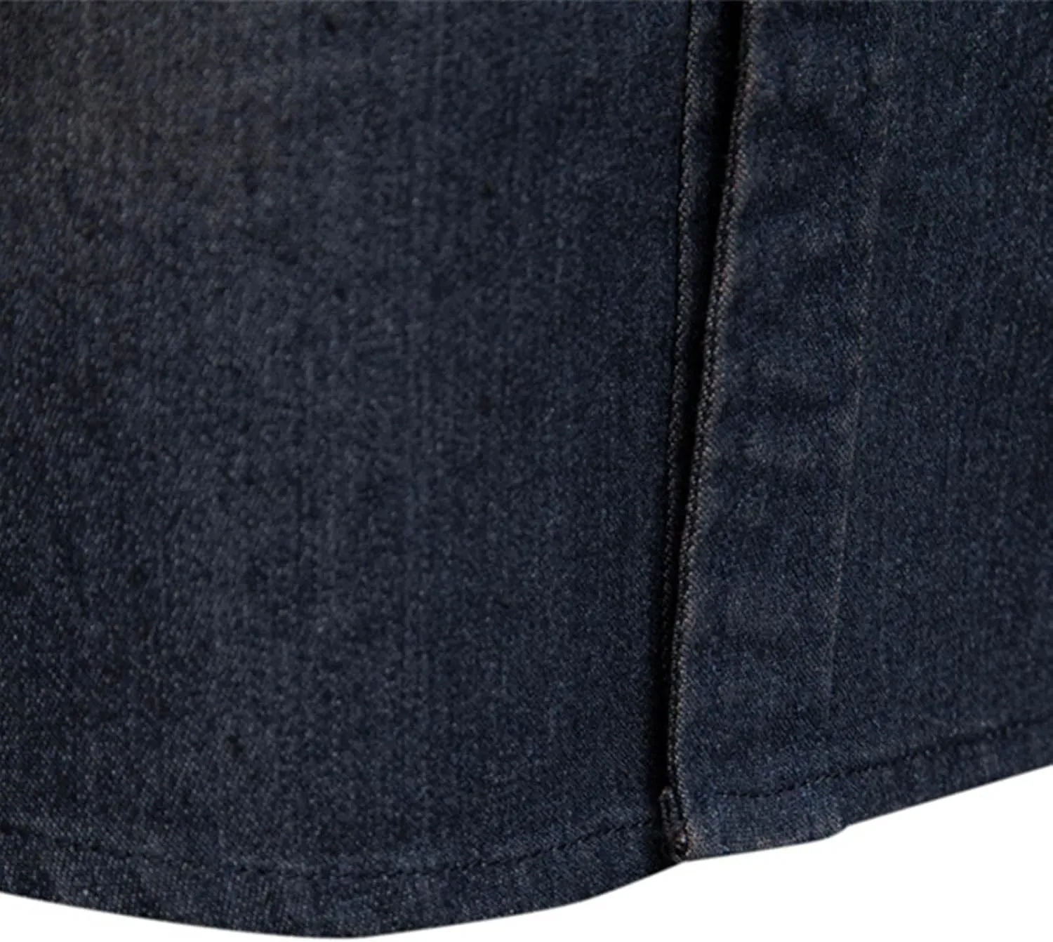 Denim Shirt Men Cotton Short Sleeve Button Down Slim Fit Cowboy Shirts Big and Tall Summer Beach Vacation Cruise Pocket Shirt
