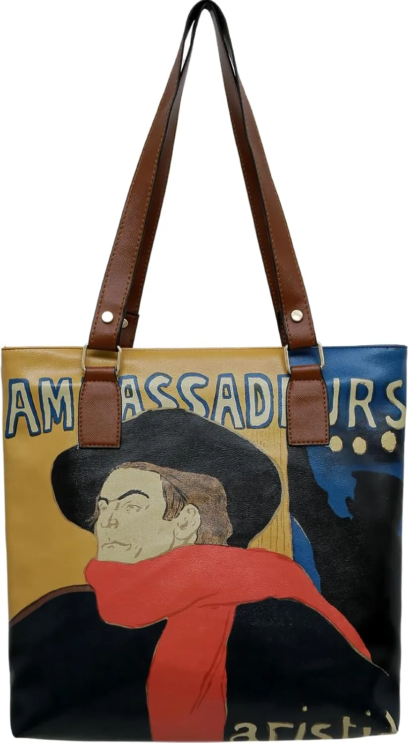 DOGO Multi Pocket Shoulder Bags for Women - Vegan Leather and Unique Design Handmade Womens Bags