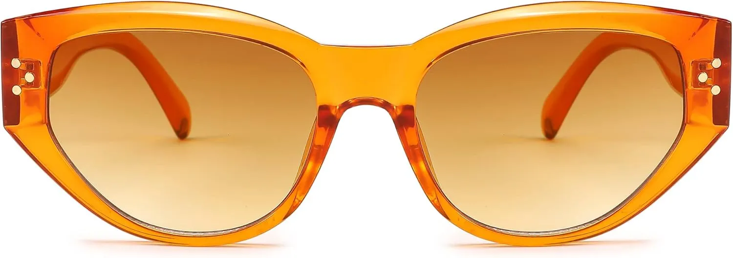 FEISEDY Sunglasses Womens, Retro Cat Eye Sunglasses, Fashion Vintage Cute Stylish UV400 Sunnies B2365