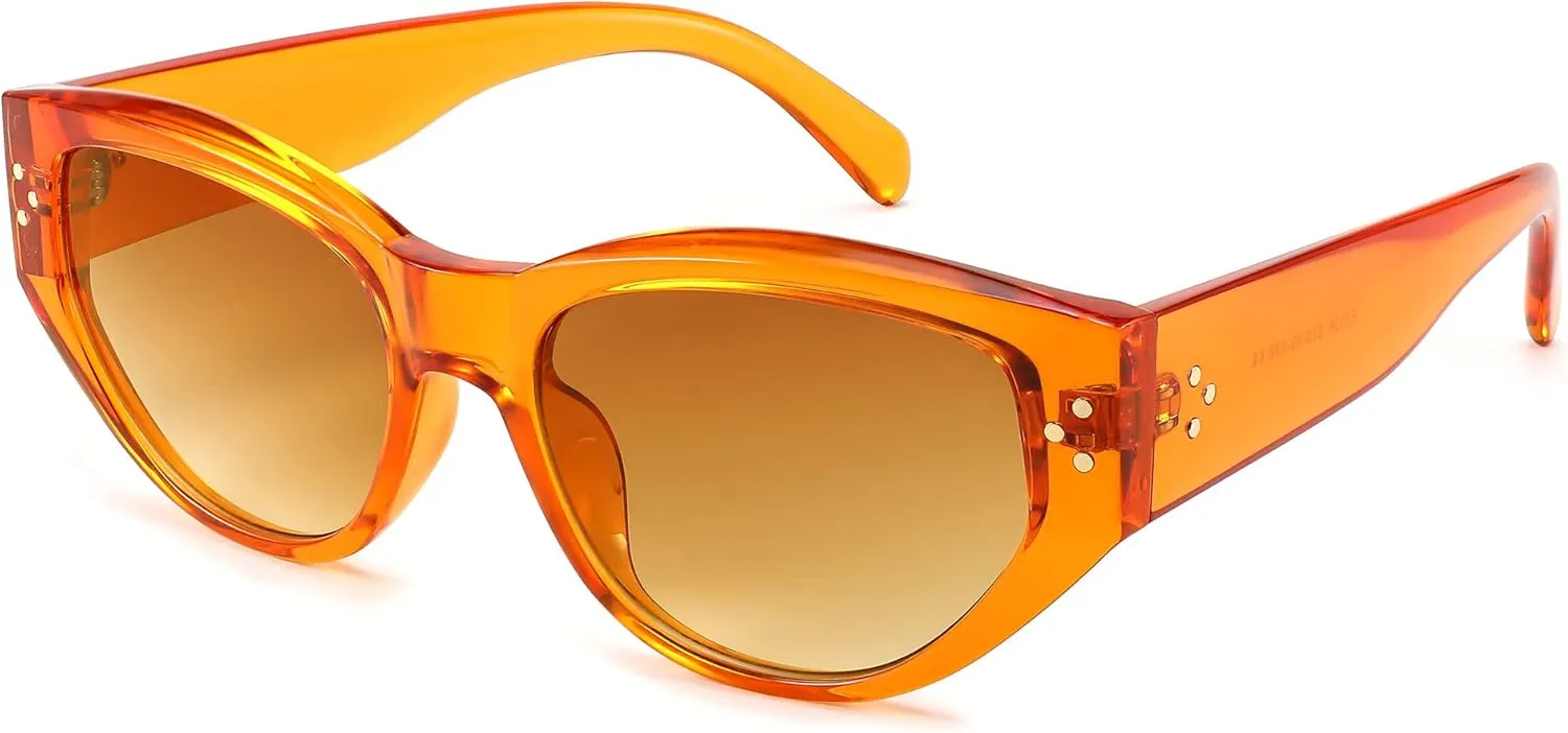 FEISEDY Sunglasses Womens, Retro Cat Eye Sunglasses, Fashion Vintage Cute Stylish UV400 Sunnies B2365