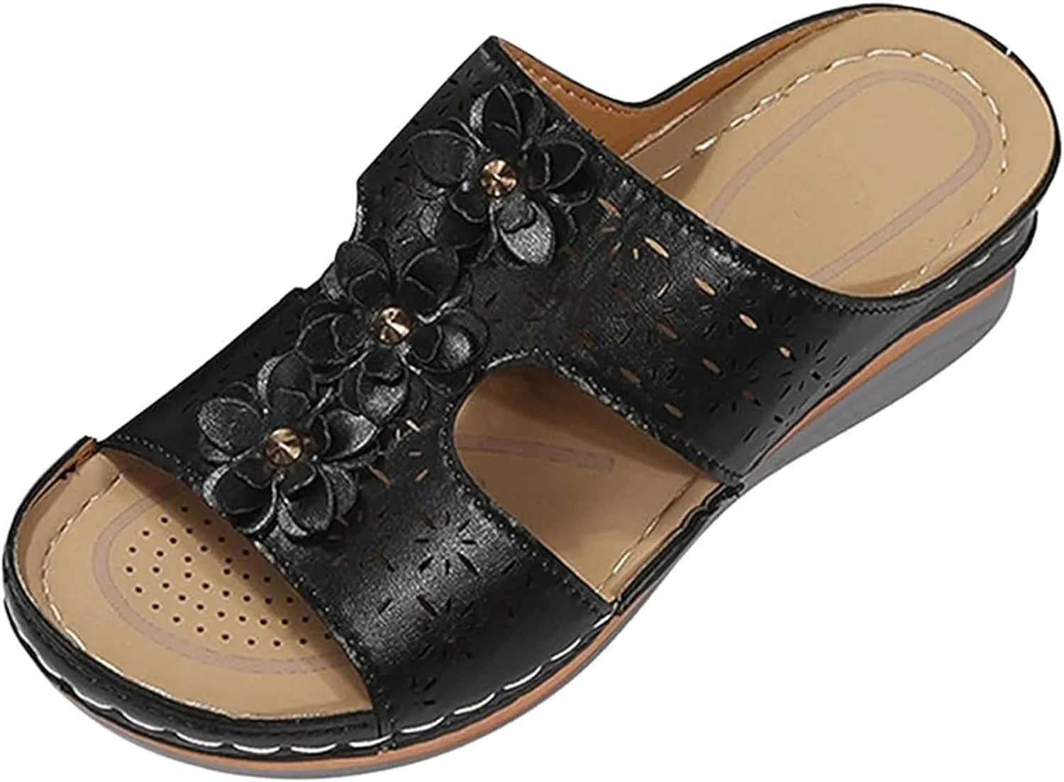 FFMA Wide Width Flip Flops Womens Orthopedic Sandals with Arch Support Shoes Sandals for Women Heels Support Shoes for Women Womens Sandal Heels