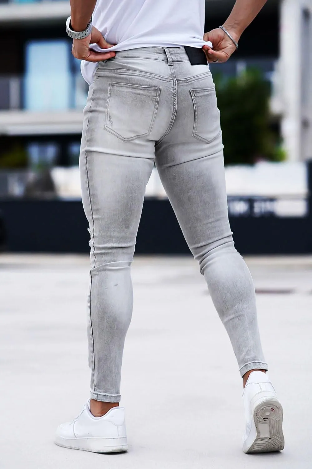 GINGTTO Mens Skinny Jeans Ripped Stretch Denim Jeans for Men