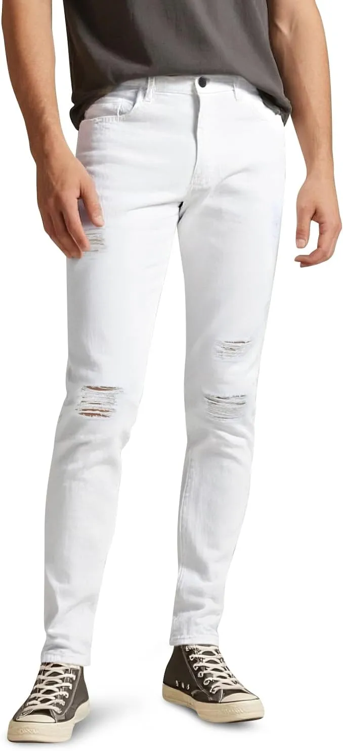 GINGTTO Mens Skinny Jeans Ripped Stretch Denim Jeans for Men