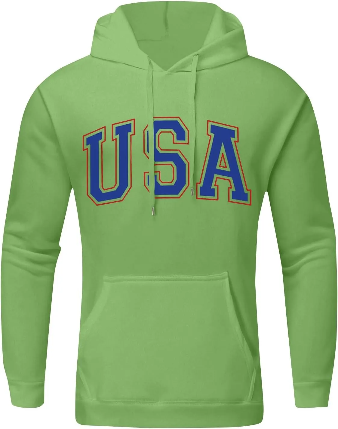 GOFULY Hoodies For Men Solid Color Letter Printed Fall Fleece Sweatshirts Oversized Long Sleeve Pullover Winter Hoodies Y2K