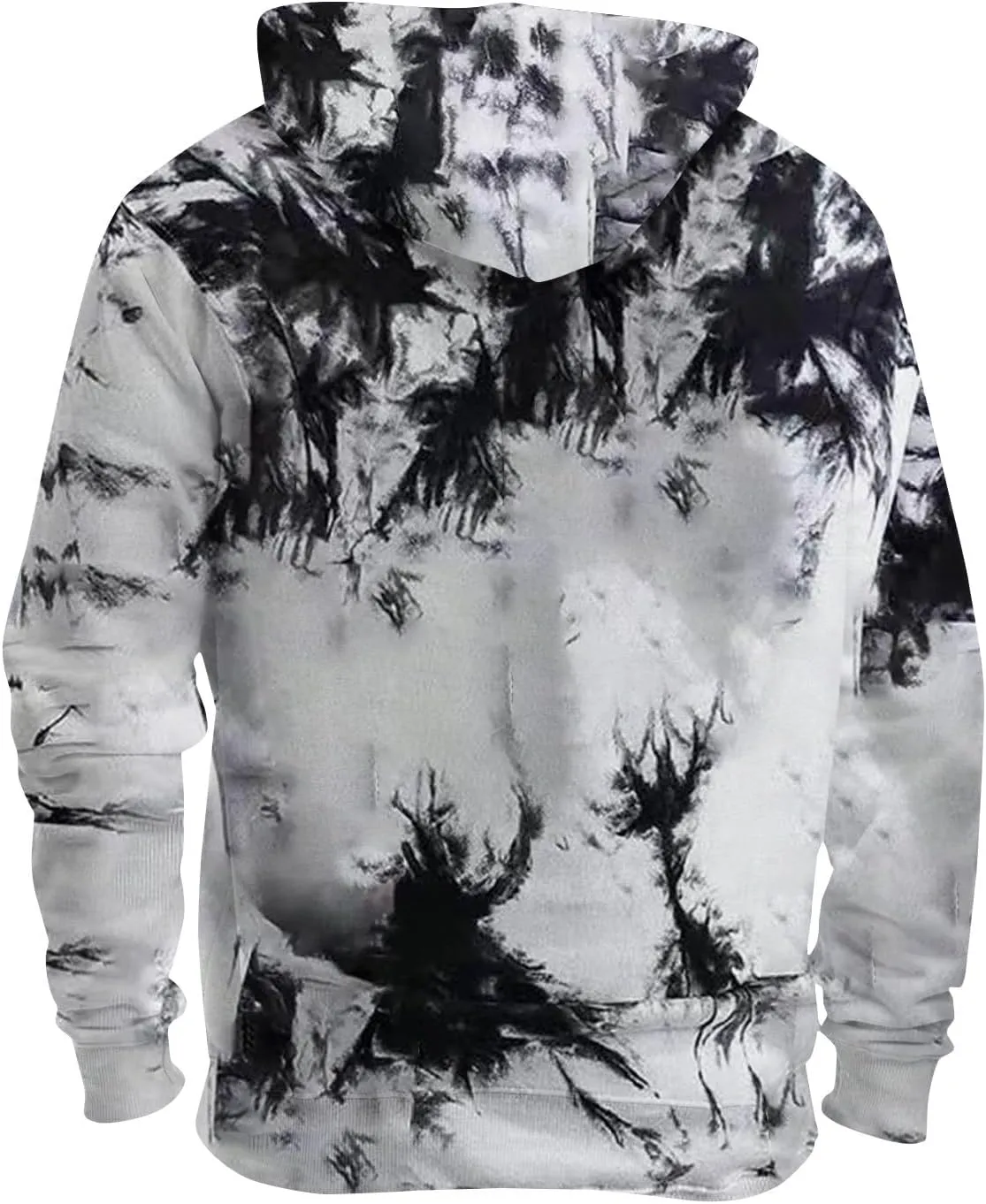 GOFULY MenS Hoodies Tie Dye Fall Sweatshirts With Hood Fashion Hoodies Pullover Drawstring Long Sleeve Tshirts With Pocket