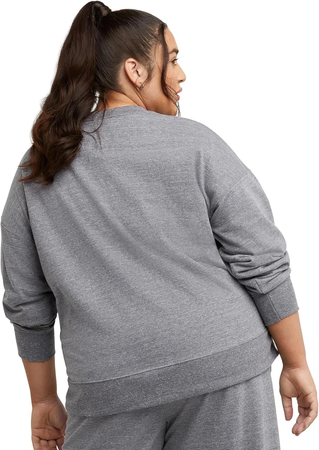 Hanes Women's Originals French Terry, Lightweight Fleece Pullover Sweatshirt, Available in Plus