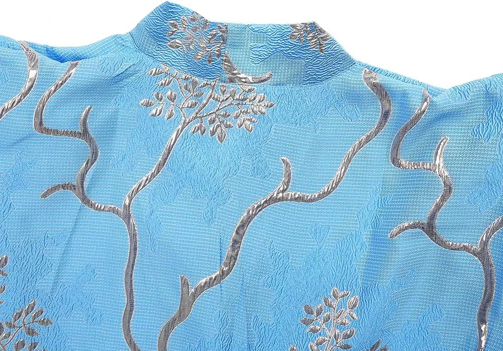 HD African Print Dress for Woman Embroidery Pattern Maxi Dress