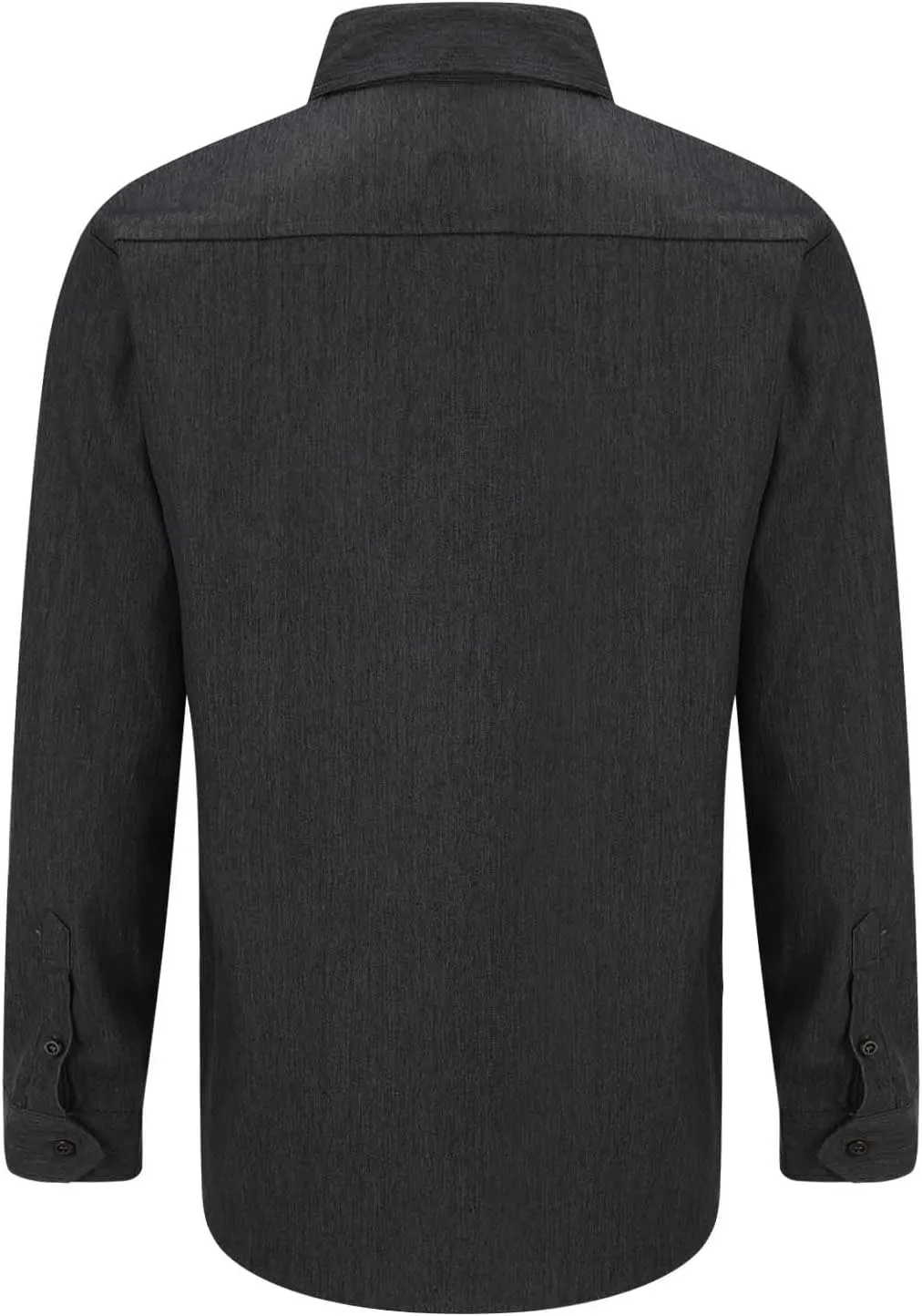 Hipster Denim Shirts for Men Big and Tall Roll up Long Sleeve Button Down Casual Dress Shirts Outdoor Lapel Solid