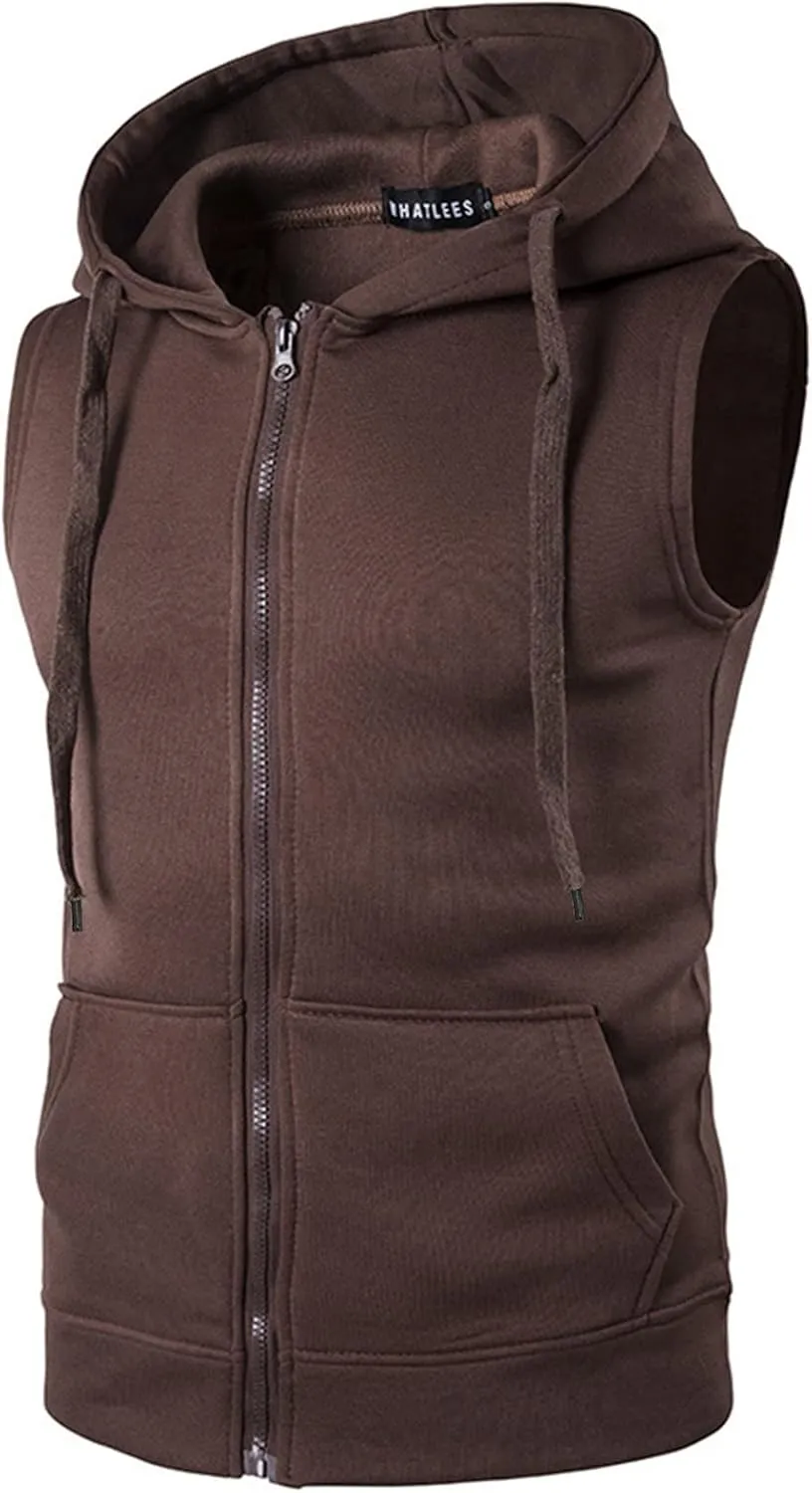 Hoodies for Men Zip up Men's Hoodies Casual Hoodies for Men with Zip Pockets Full Zip Long Sleeve Sweatshirt Sports Hooded Jacket Multi-Pocket