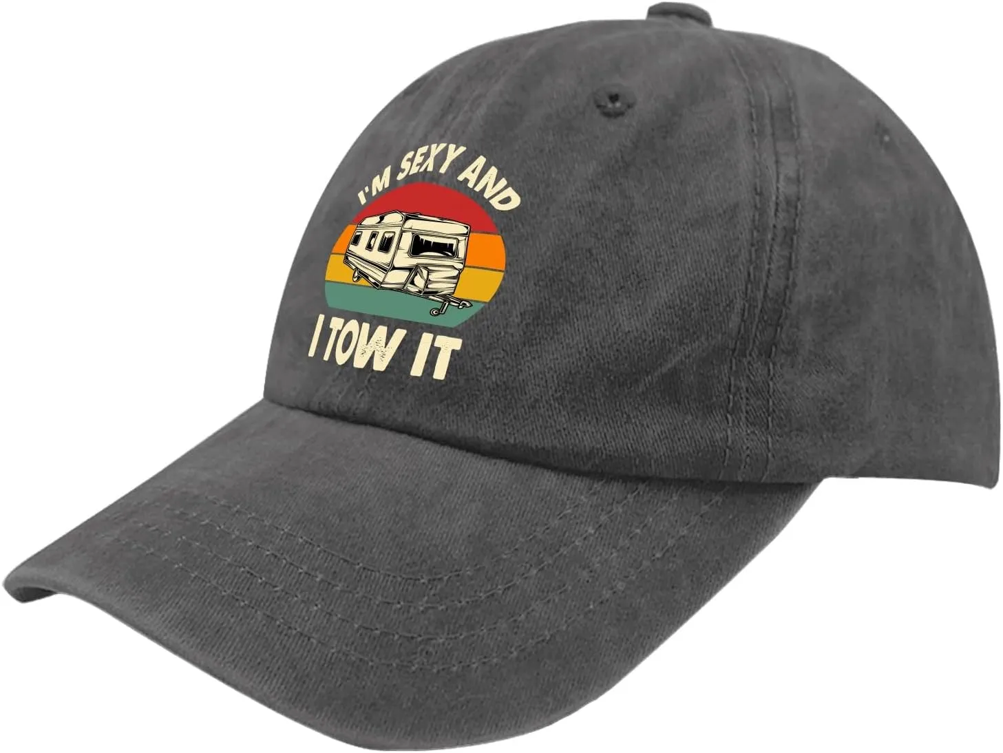 I'm Sexy and i Tow It Baseball Cap Youth Golf hat Pigment Black Mens hat Gifts for Boyfriends Baseball Cap
