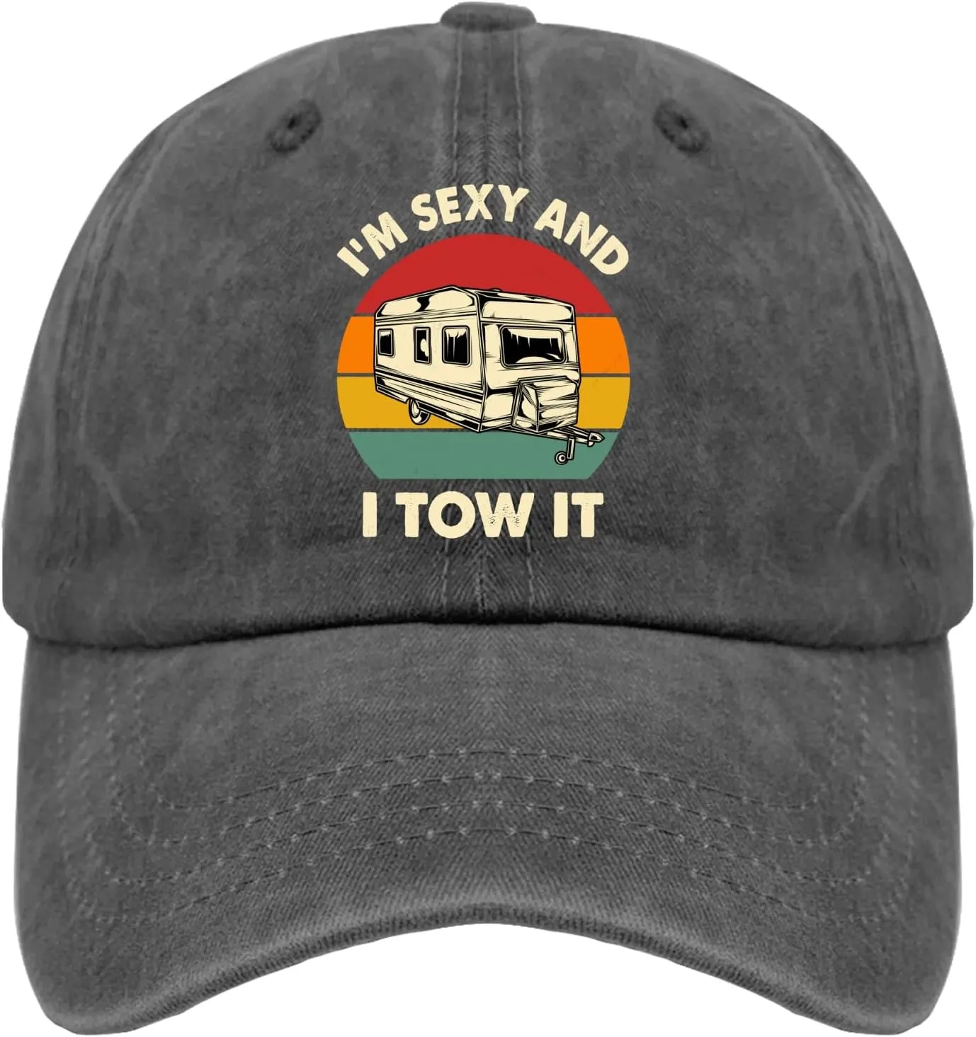I'm Sexy and i Tow It Baseball Cap Youth Golf hat Pigment Black Mens hat Gifts for Boyfriends Baseball Cap