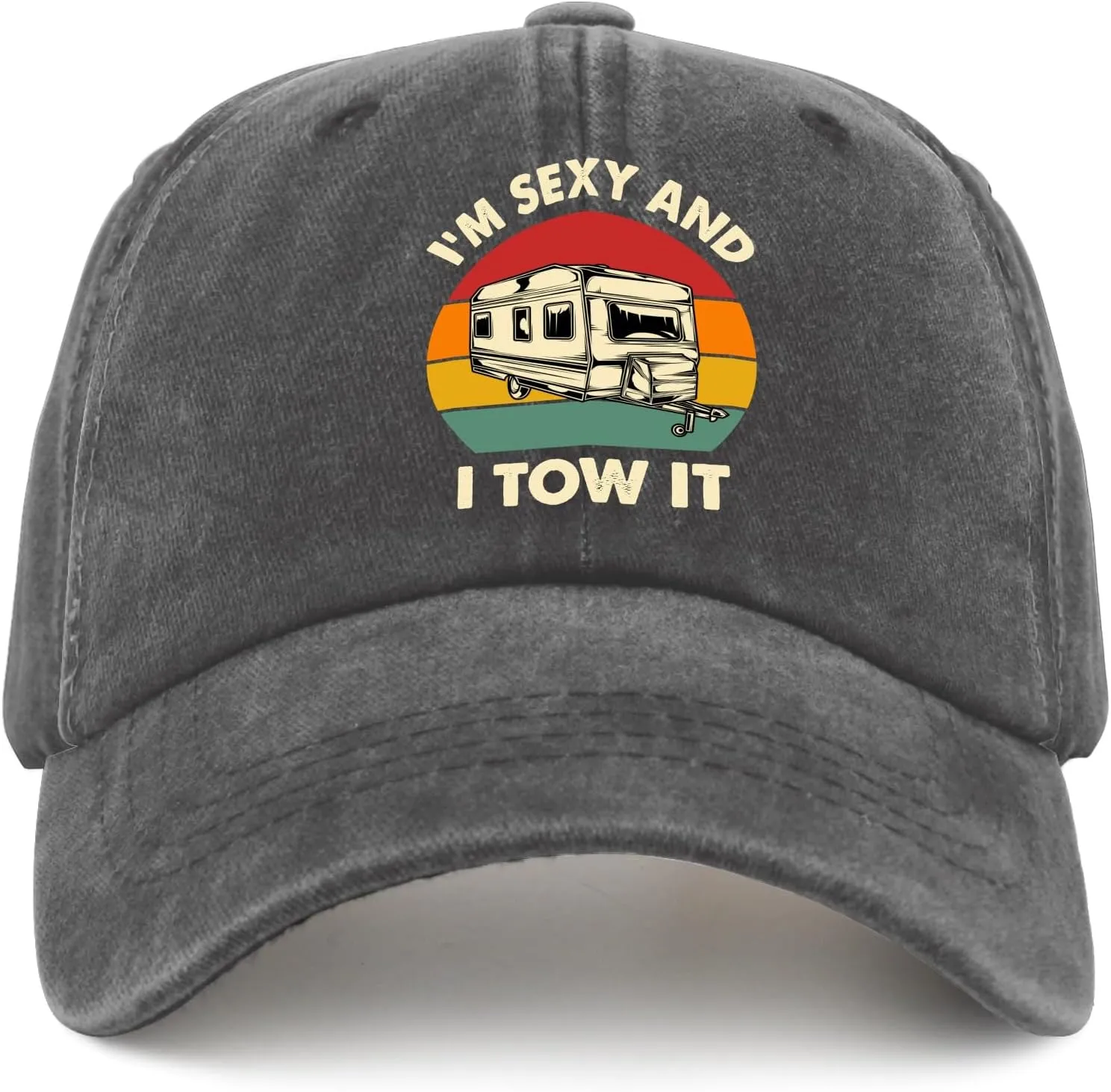 I'm Sexy and i Tow It Baseball Cap Youth Golf hat Pigment Black Mens hat Gifts for Boyfriends Baseball Cap