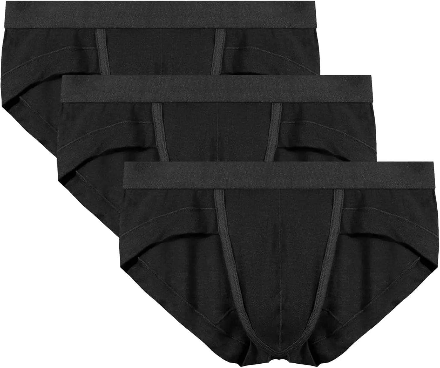 JEsilunmaMY Mens Low Rise Pouch Skinny Briefs Moisture-Wicking Soft Breathable Underwear Stretch Athletic Bikini Briefs
