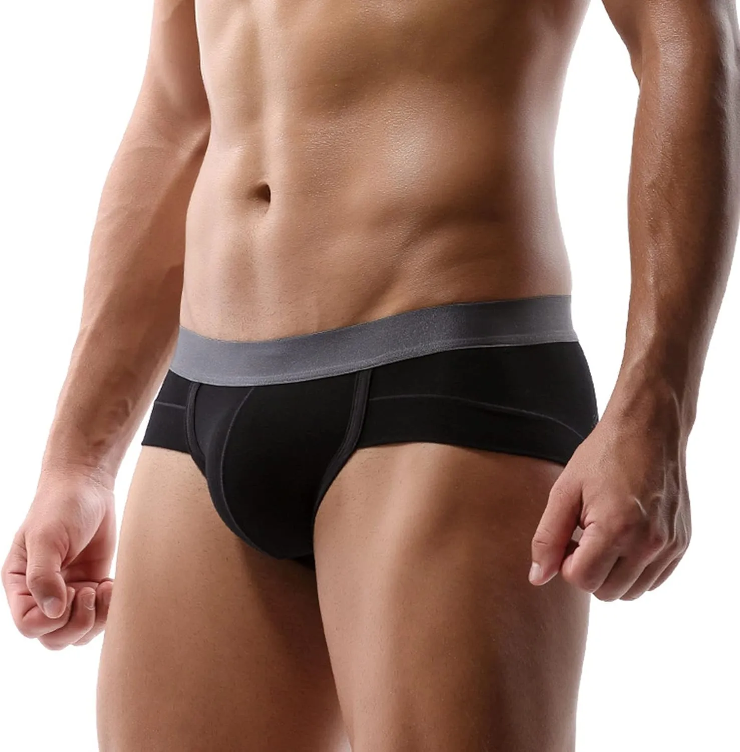 JEsilunmaMY Mens Low Rise Pouch Skinny Briefs Moisture-Wicking Soft Breathable Underwear Stretch Athletic Bikini Briefs