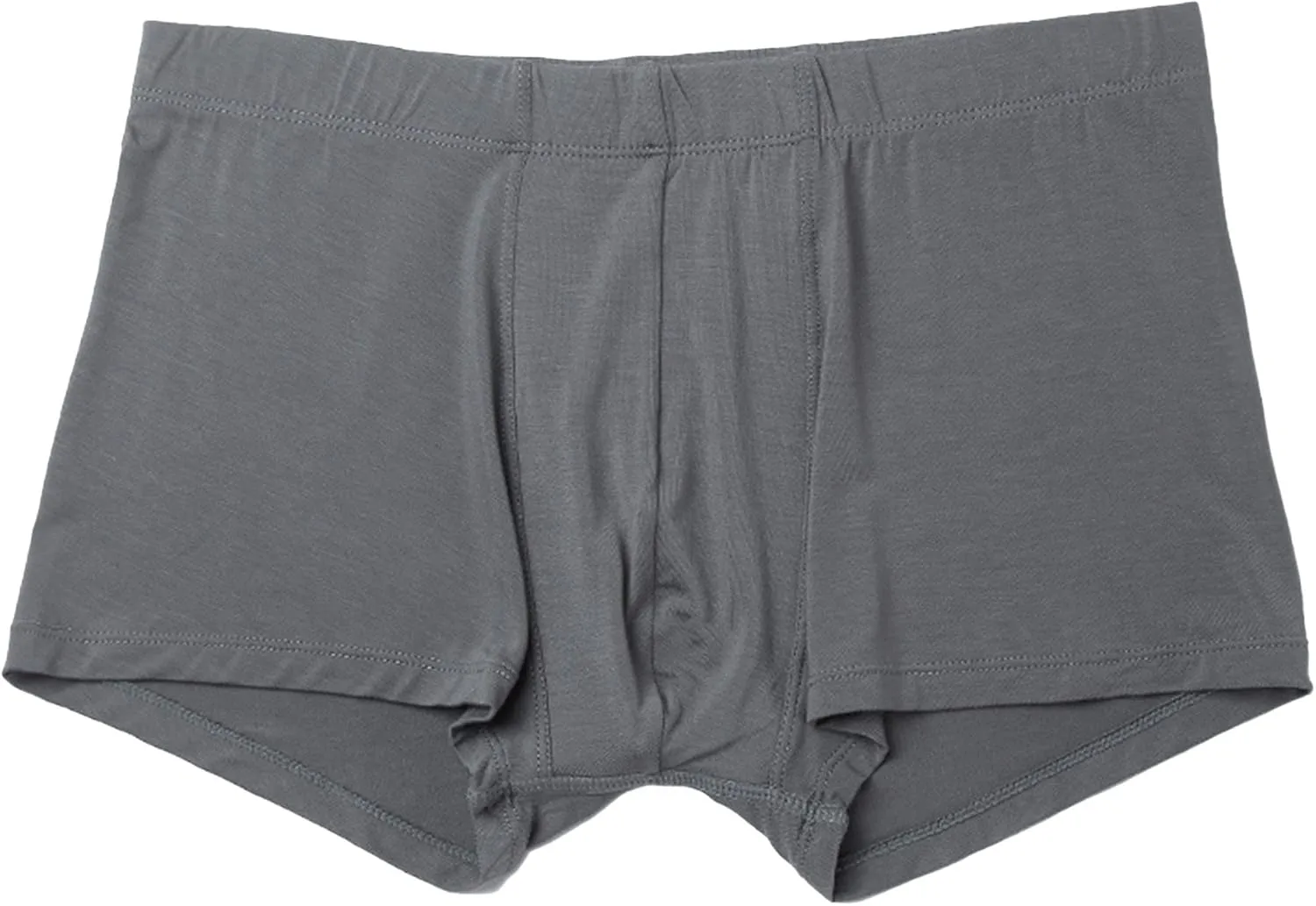 JEsilunmaMY Men's Solid Color Breathable Boxer Briefs Low Waist Soft Comfort Underwear Trunks Athletic Underpants with Pouch
