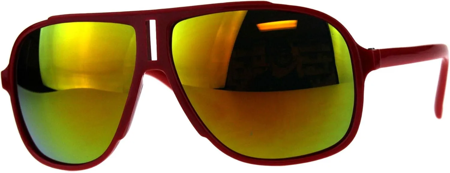 Kid's Sunglasses Square Racer Aviators Boys Girls Fashion Shades