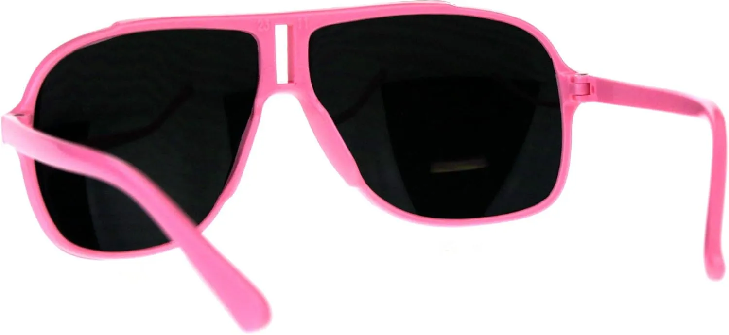 Kid's Sunglasses Square Racer Aviators Boys Girls Fashion Shades