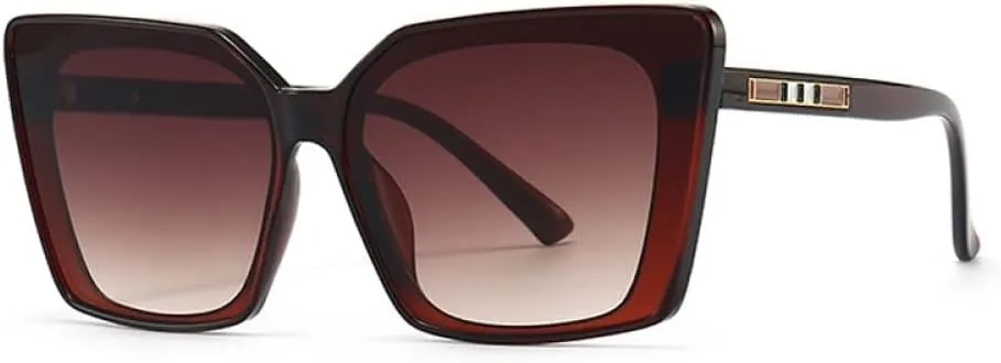 Large Sunglasses Women Womens Cat Eye Sun Glasses Vintage UV400 Outdoor