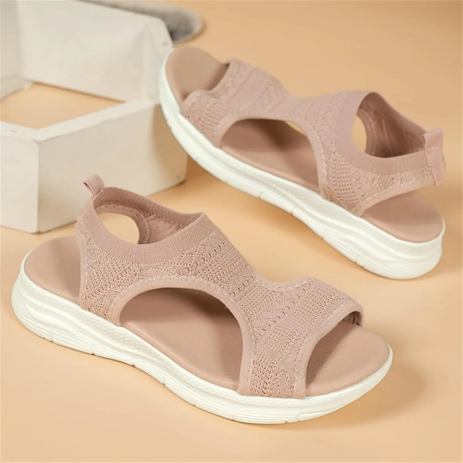 Lausiuoe Womens Sandals With Arch Support Dressy Summer Casual Fashion Orthotic Slides Athletic Slip On Orthopedic Shoes 2025