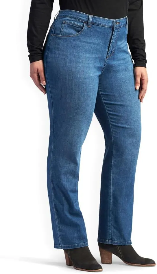 LEE Women's Relaxed Fit Straight-Leg Jean