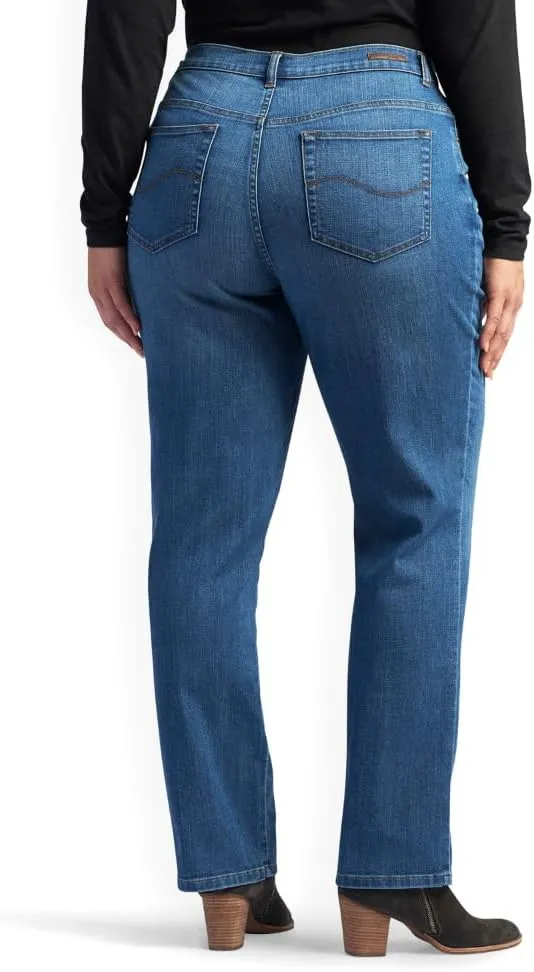 LEE Women's Relaxed Fit Straight-Leg Jean