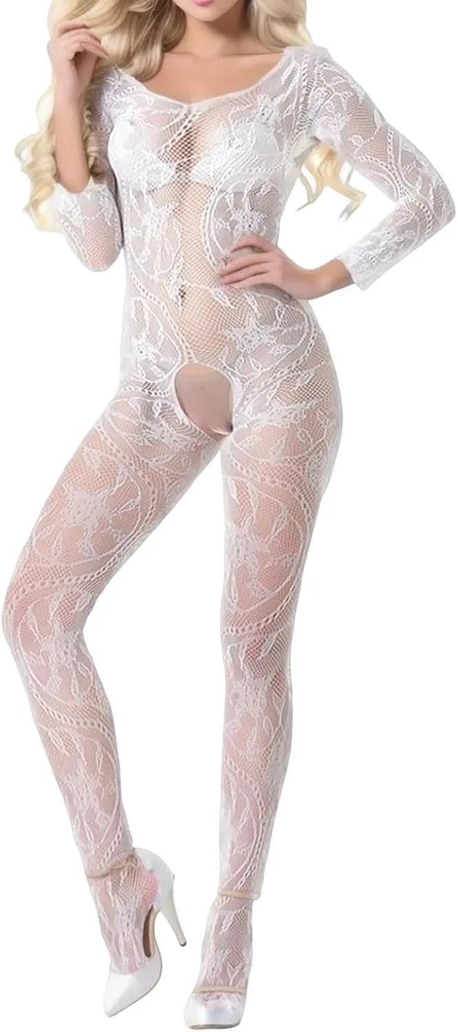 Lingerie One Piece Sexy Lace Corset Stockings Womens Lingerie Sexy for Sex See Through Sissy Womens Lingerie Set