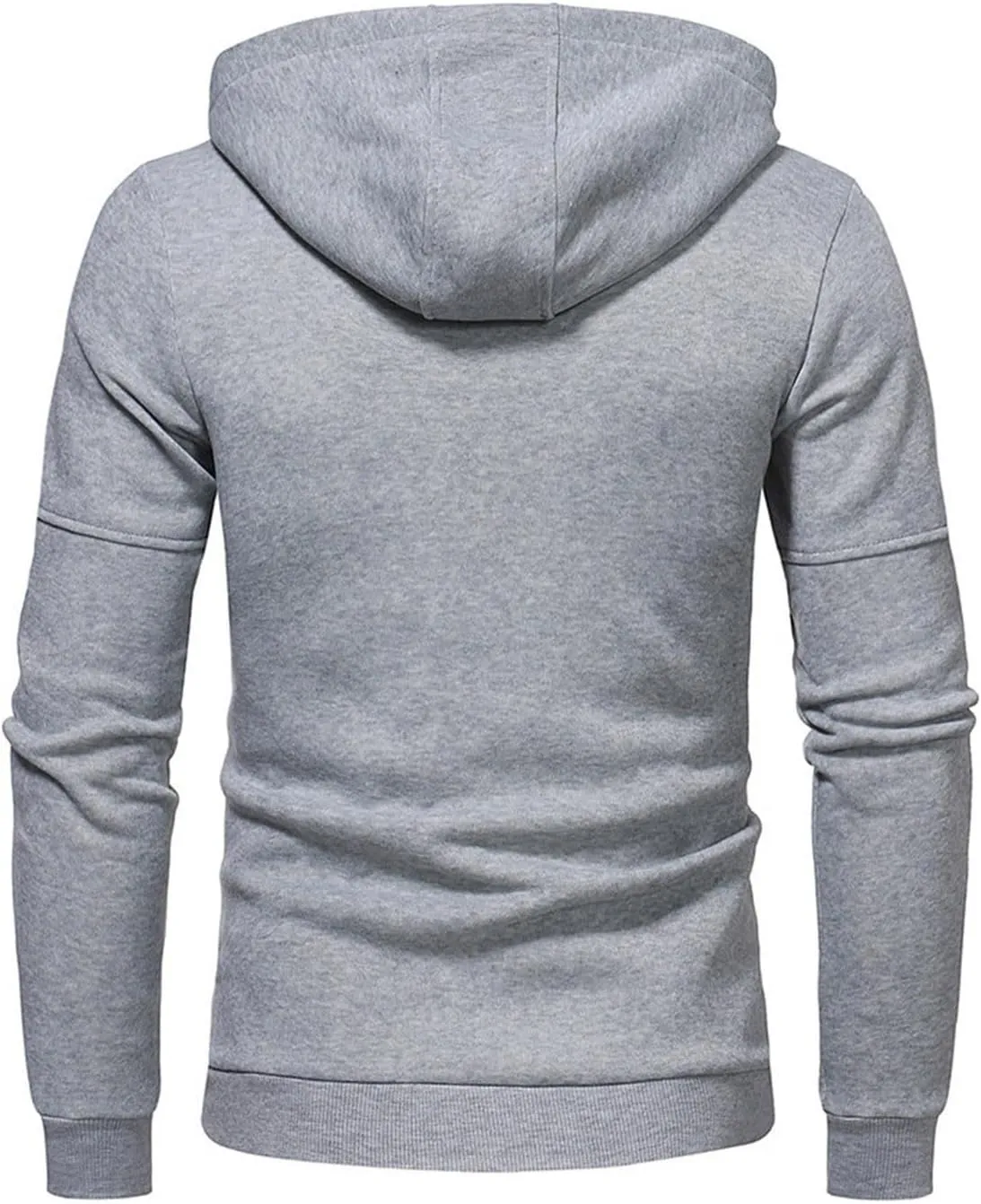 Men Hoodies Casual Hoodies for Men with Zip Pockets Full Zip Long Sleeve Sweatshirt Sports Hooded Jacket