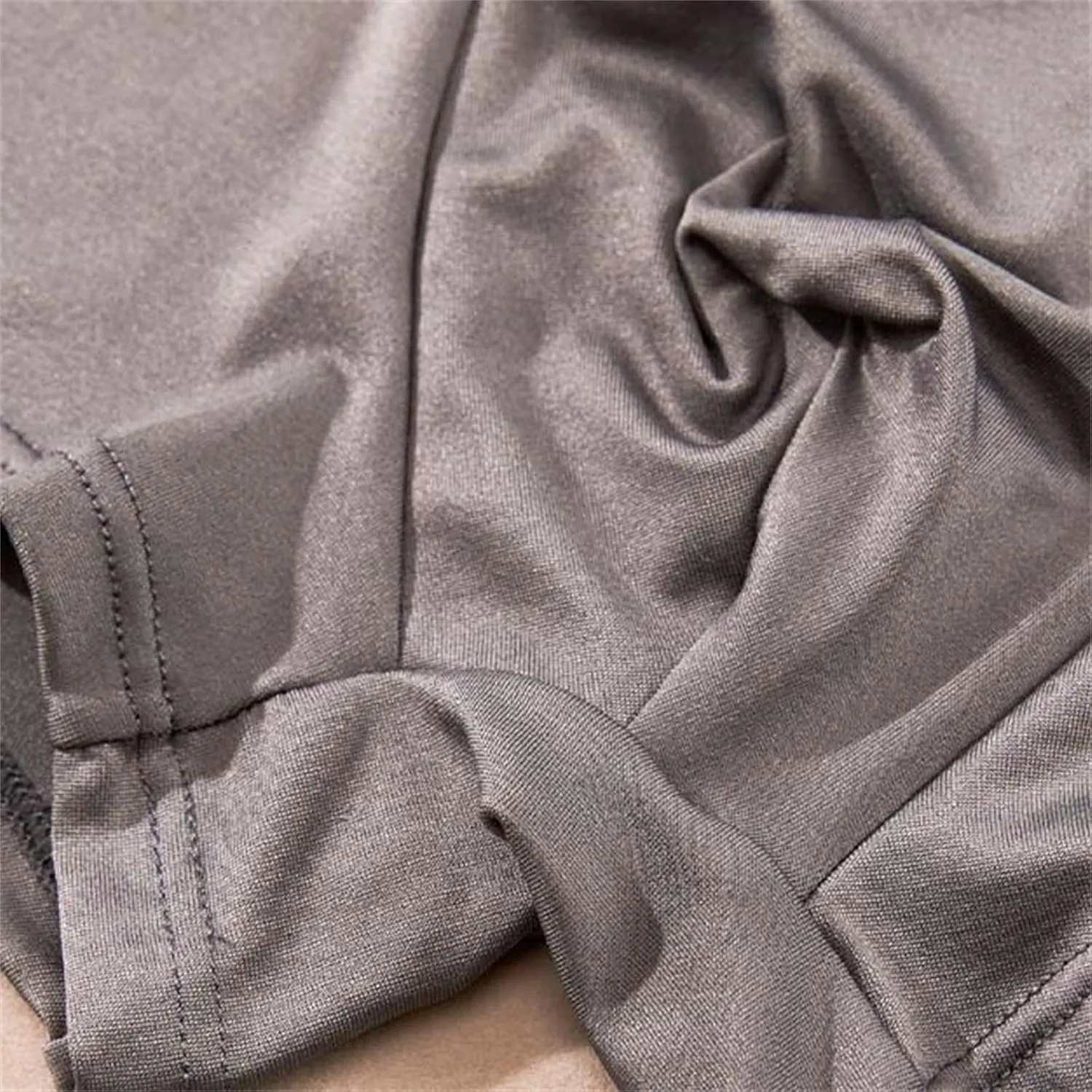 Men's Boxer Briefs Breathable Comfort Soft Underwear with Pouch Mid Waist Solid Underpants Sports Male Ball Pouch