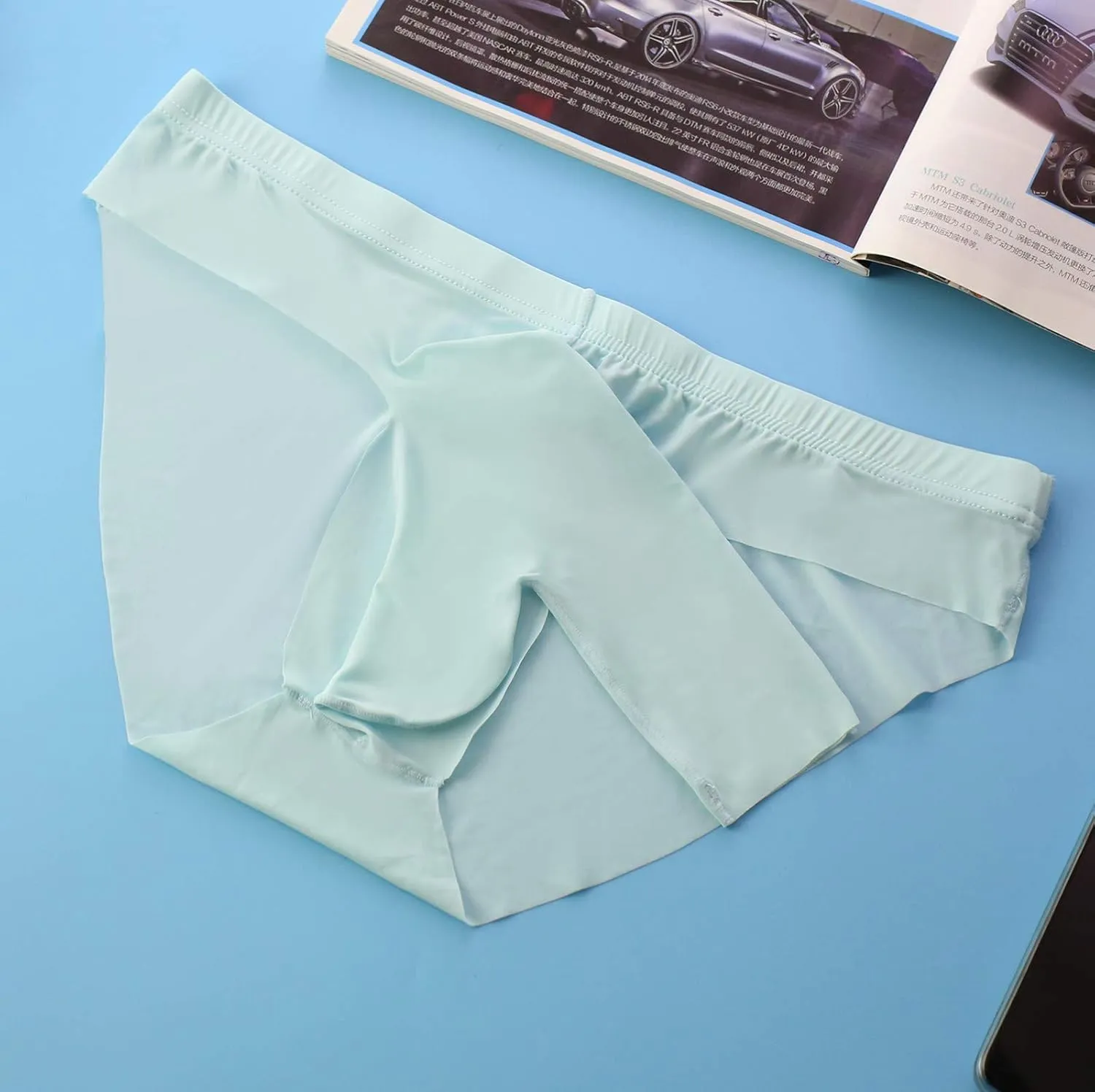 Mens Boxer Briefs Mens Underwear Soft Breathable Boxer Briefs for Men Bamboo Viscose Underwear B