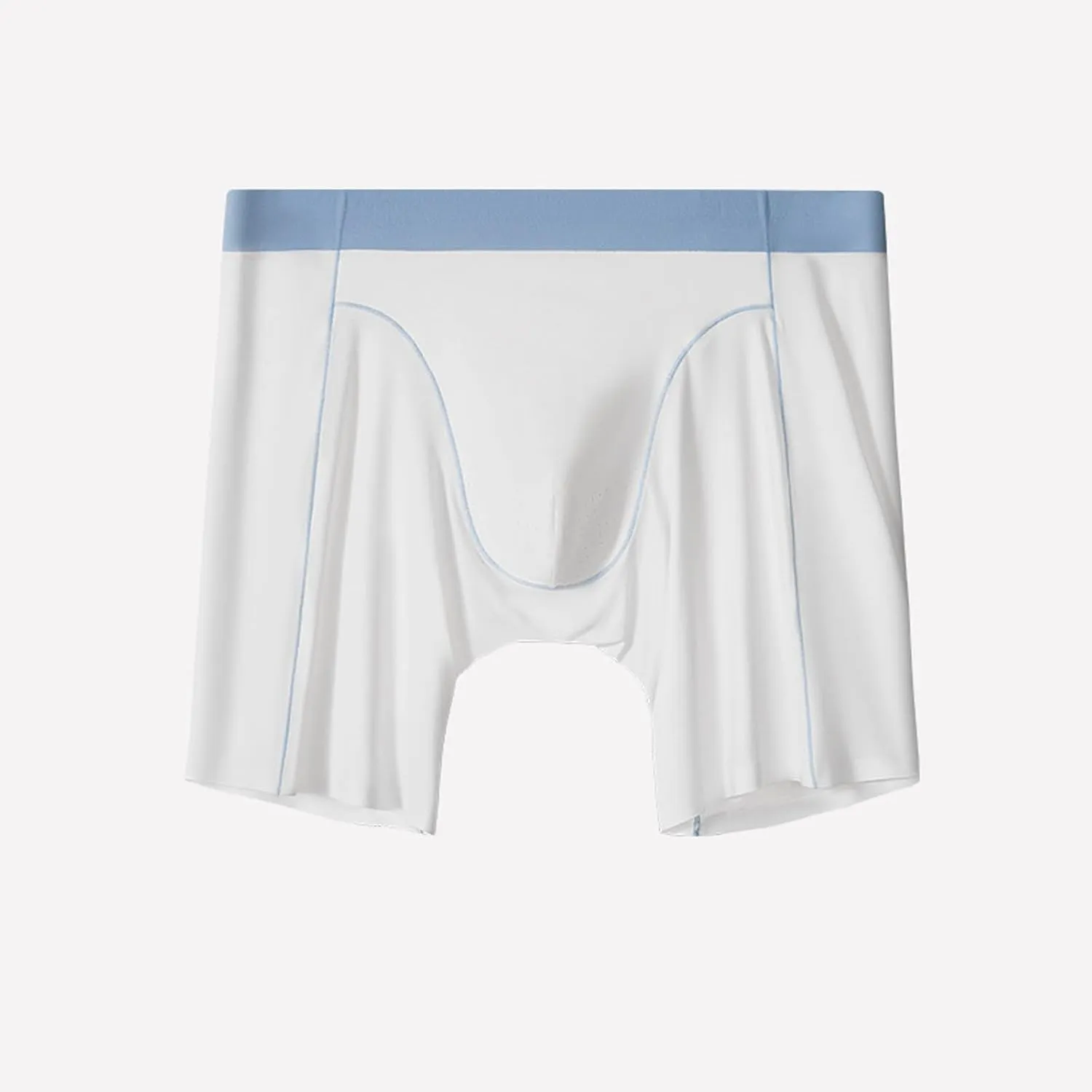 Men's Boxer Briefs Moisture Wicking Stretch Comfort Breathable Underwear Long Leg Underpants with Contour Pouch