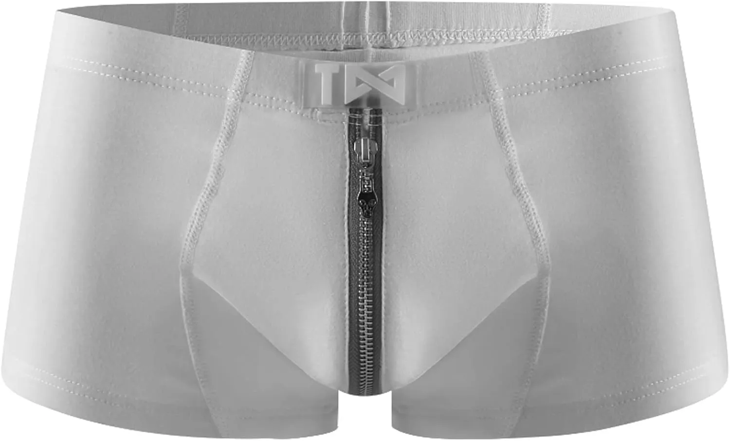 Mens Boxer Underwear Breathable Zipper Up Briefs Underwear Lingerie Cotton Low Waist Underwear Strench Trunks