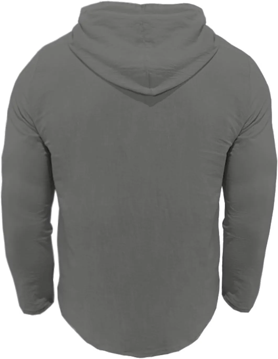 Mens Cotton Linen Hoodies Long Sleeve Casual Summer Beach Hippie Shirts with Hood V Neck Button Up Fishing T-Shirts