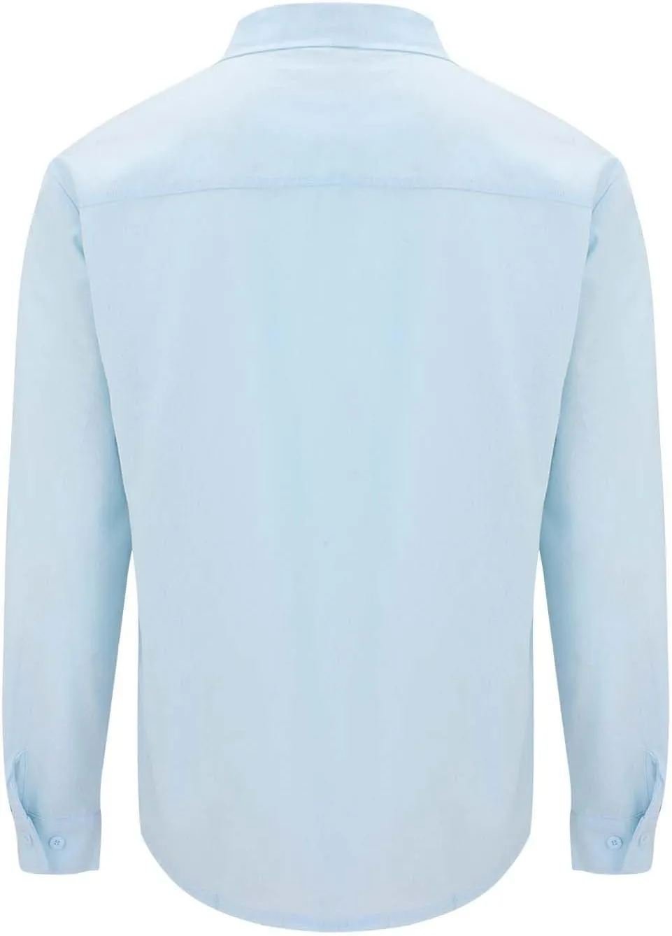 Men's Cotton Linen Shirts Wrinkled Casual Long Sleeve Button Down Shirt Lightweight Breathable Summer Beach Blouses