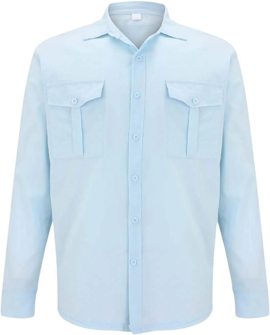 Men's Cotton Linen Shirts Wrinkled Casual Long Sleeve Button Down Shirt Lightweight Breathable Summer Beach Blouses