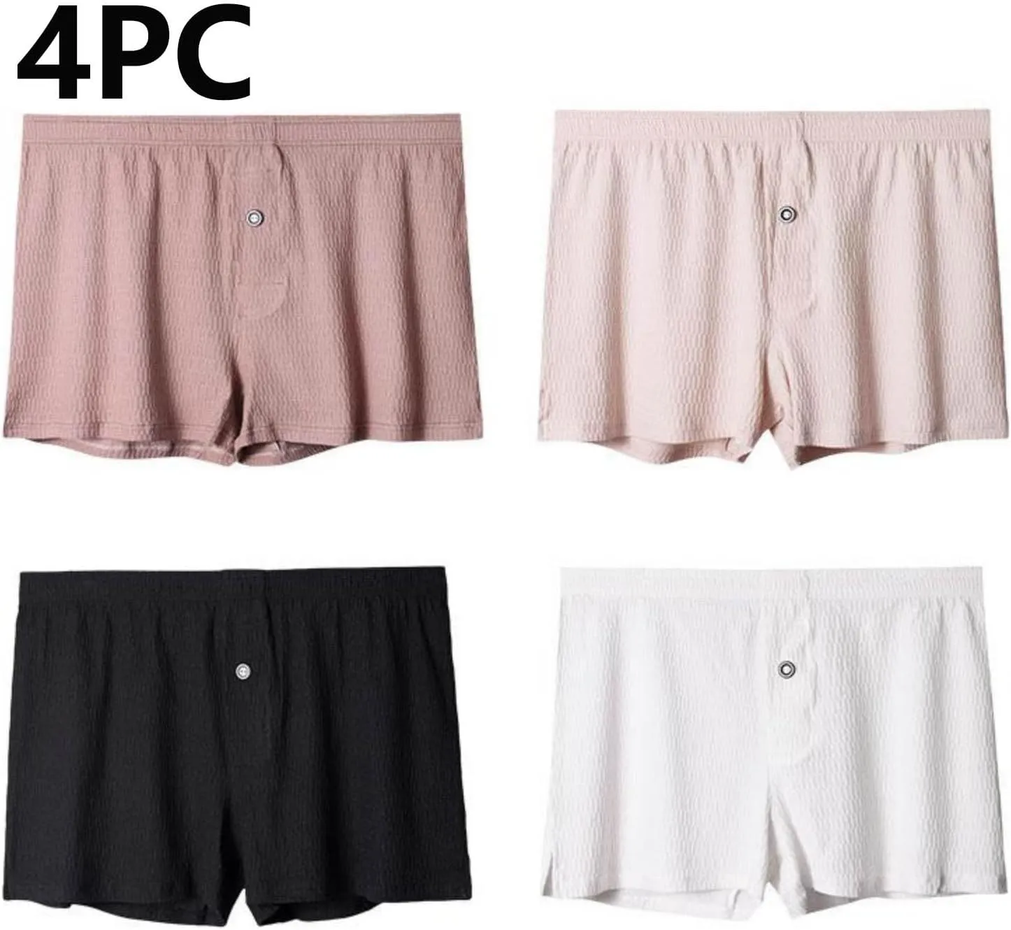 Men's Lounge Boxer Briefs Breathable Comfort Lightweight Underwear Moisture-Wicking Close Fitting Underpants
